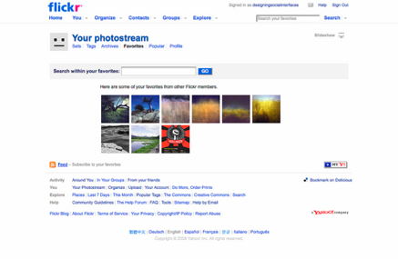 Flickr allows users to 