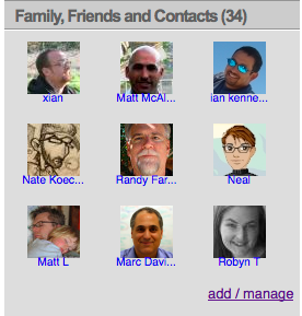 Public display of relationships allows viewers to find others they might know by allowing them to browse contacts for the person whose info they are viewing. Module shown from MyBlogLog Public display of relationships allows viewers to find others they might know by allowing them to browse contacts for the person whose info they are viewing. Module shown from MyBlogLog