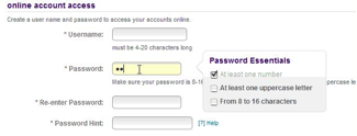 Help the user remember WHY their password is failing