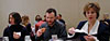 Lou Rosenfeld and Erica Bruce lunch