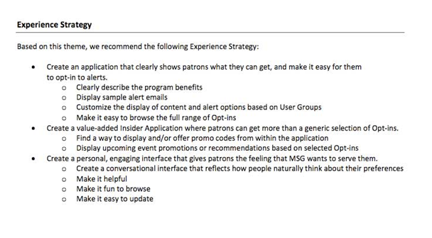 experience strategy experience strategy