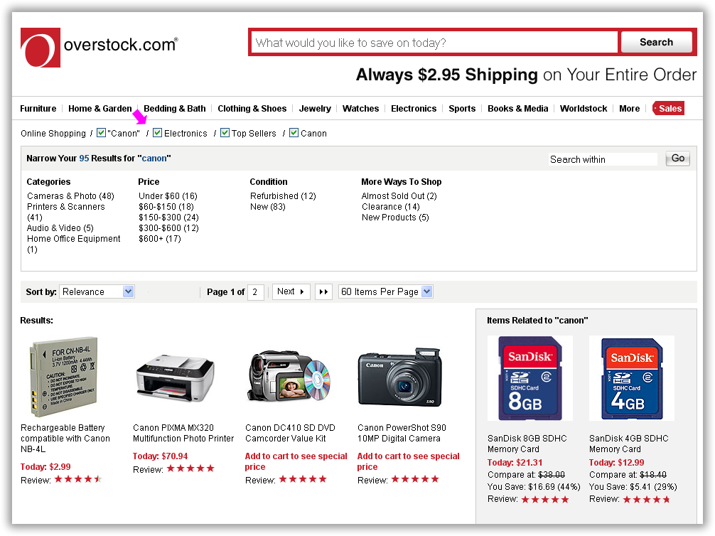 Overstock set-remove-set implemented via checkboxes Overstock set-remove-set implemented via checkboxes