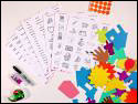 Typical items used to create participatory design exercises