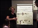 Research participant explaining her past, present, and aspired experiences