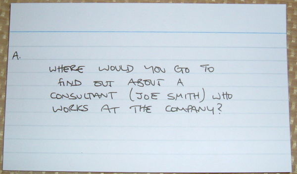 Common information-seeking tasks