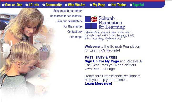 Site redesign from September 1999