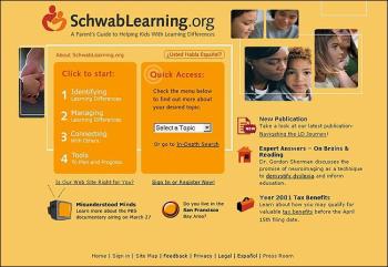 Redesigned homepage, February 2002