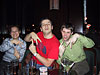 Izumi Oku, Matt Jones and Brad Lauster demonstrate the international IA gang sign.
