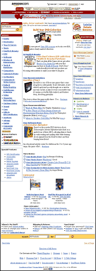 Amazon homepage
