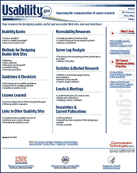 Home Page of the Usability.gov website