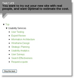 In Treejack, each click shows them the next level of the tree. In Treejack, each click shows them the next level of the tree.