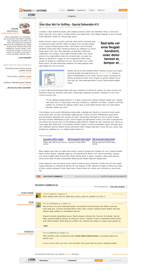 final article page design